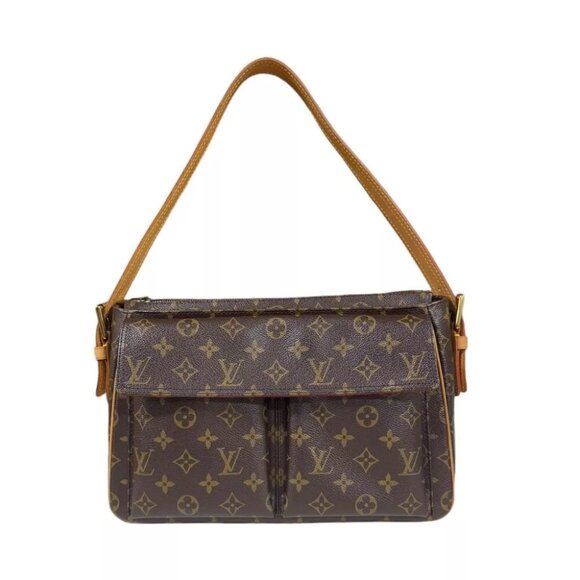 LOUIS VUITTON Shoulder Bag M51163 Monogram canvas Monogram Vivasite GM used - Picture 1 of 12
